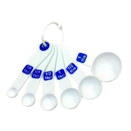 Chef Craft DDI 2288813 6-Piece Large Print Measuring Spoon Set Case of 144 2288813